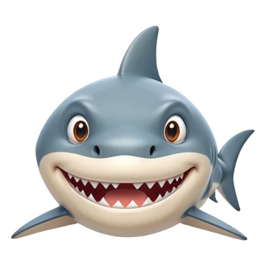 funny shark character in the style of Italian memes, expressive face, comical sticker