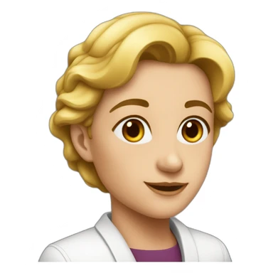 C.  Julia avec le sale éclaire noir sticker