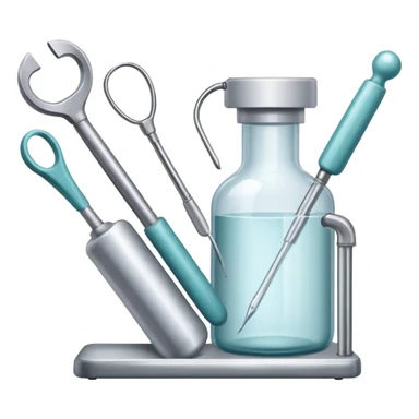 Othorinolaringologist tools medicine sticker