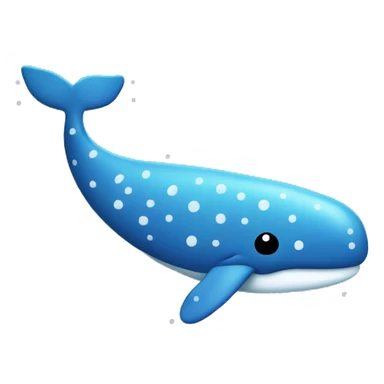 whale with dots sticker