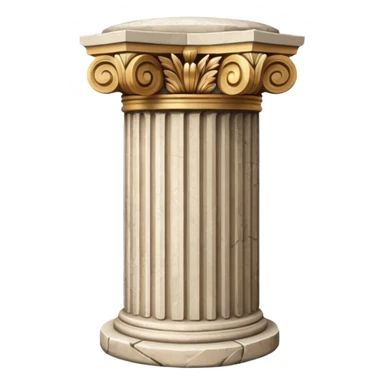 Greek mythology pillar sticker