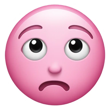 Face with huge pink heart eyes sticker