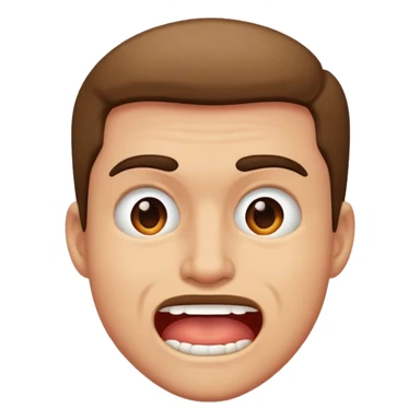 A guy mewing sticker