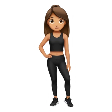 Girl in leggings sticker