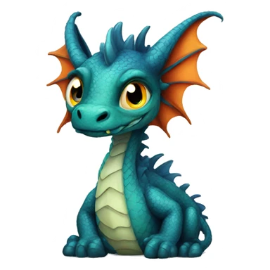 autistic dragon but beautiful  sticker