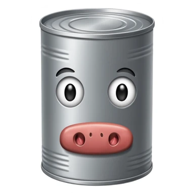 tin can with meat, no face sticker