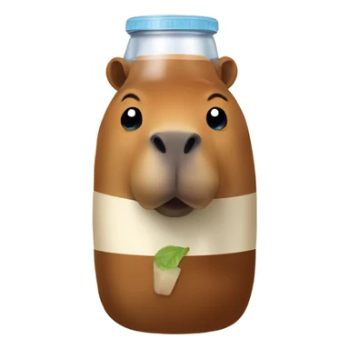 Capibara drink mate sticker