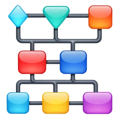 A simple shiny flowchart sticker