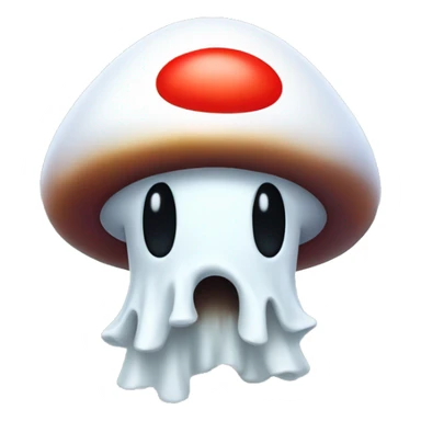 Mario-style Mushroom Ghost sticker