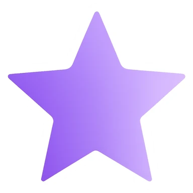star with a gradient, purple, no background sticker