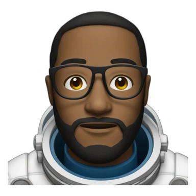 astronaut black-beard white-man glasses sticker
