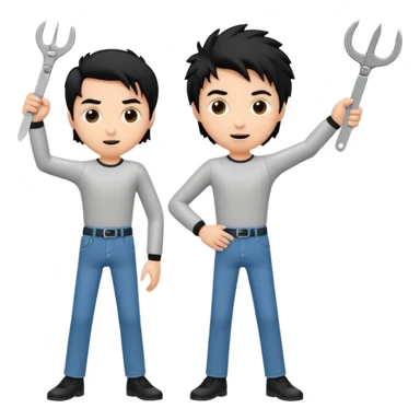 Scissoring animated  sticker