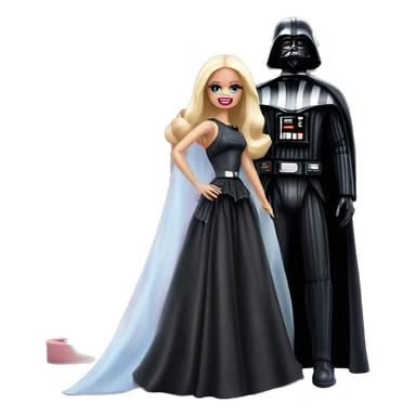 Darth Vader and Barbie’s very dusty old disturbing disgusting ghostly haunted horror dream mansion  sticker