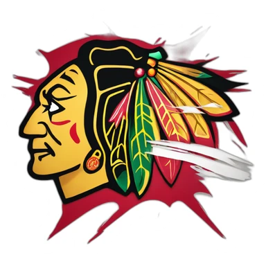 Chicago Blackhawks logo sticker