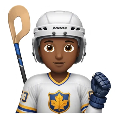 hockey player with elbow raised sticker