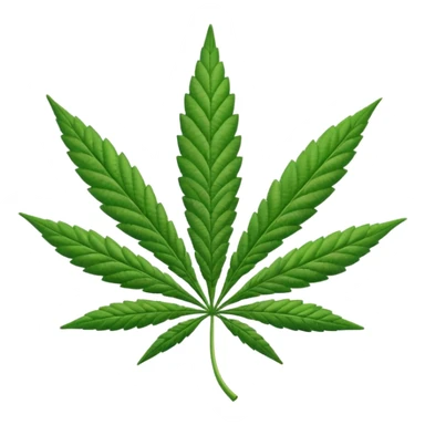 Marijuana leaf sticker