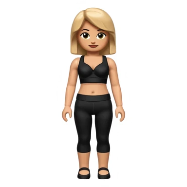 legging brassière noir gonflé ventre femme lego personnage sticker
