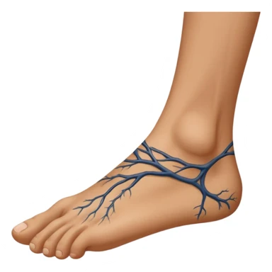 holding a foot by hand sticker