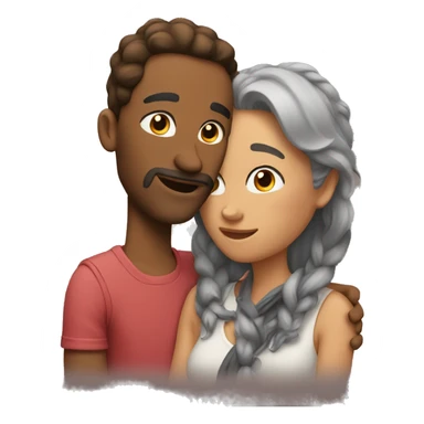 couple indoors together sticker