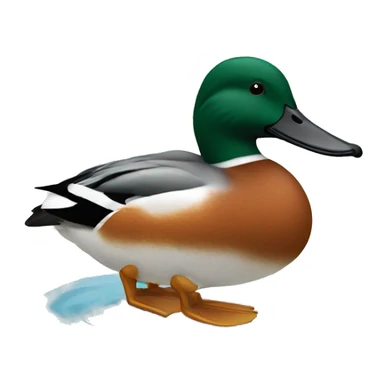 Northern shoveler duck sticker