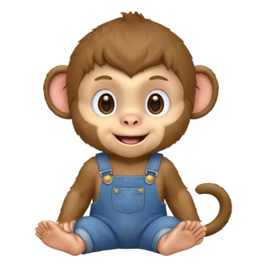 changuito con overol sticker