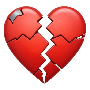 broken heart sticked together (divorce) sticker