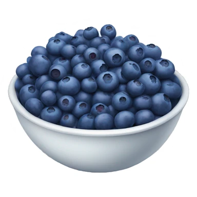 bowl of blueberries sticker