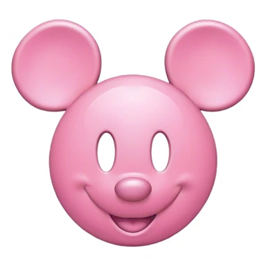 Pink mickey ears from disney world sticker