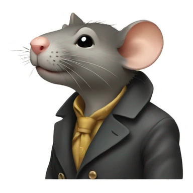 Smoking rat sticker