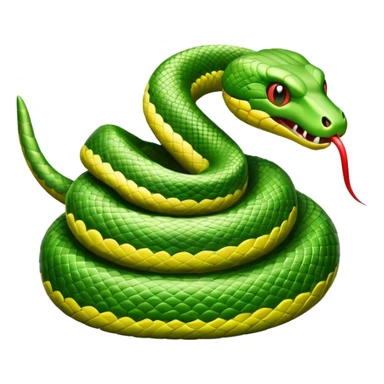 Dangerous snake sticker