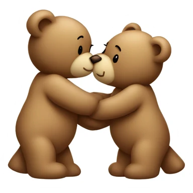 teddy bear kissing another teddy bear sticker