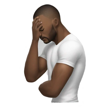 mma fighter holding his head in pain sticker