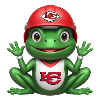 KC chiefs frog sticker