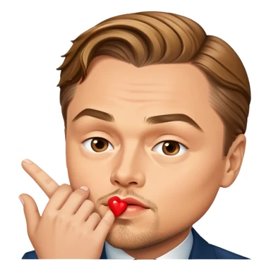 Leo DiCaprio send you a kiss. sticker