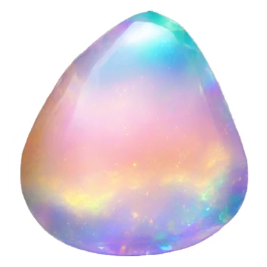 Iridescent Rainbow Opal Gemstone sticker