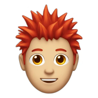 red-spiked-haired-guy, red-eyes sticker