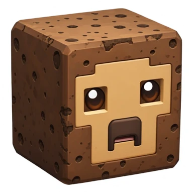 minecraft dirt block sticker