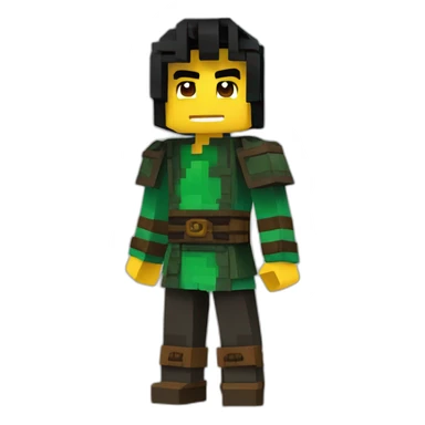 Minecraft skin lloyd ninjago sticker