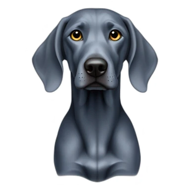 Dark-blue-Weimaraner-with-silver-Weimaraner sticker