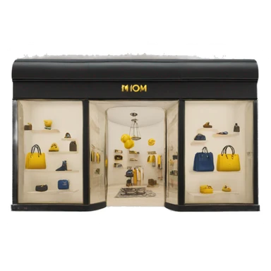 luxury pop up store sticker