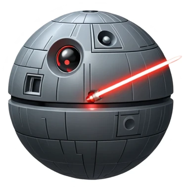death star laser sticker