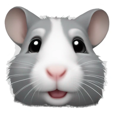 À hamster grey sticker