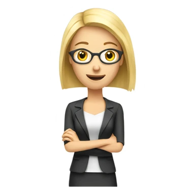 English teacher (woman blond teaching online) sticker