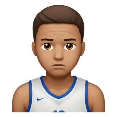 sad basketball player sticker