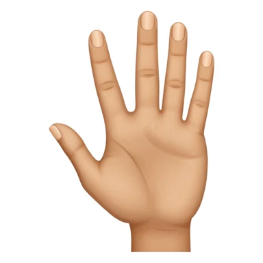 اصبع البنصر موجه نحو تجويف اليد sticker