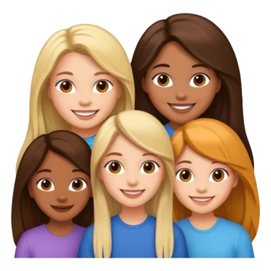 Girls trio bestiesemoji sticker
