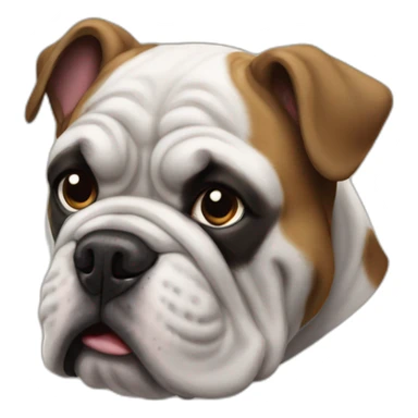 Bulldog francés negro   sticker