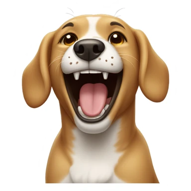Dog laughing  sticker
