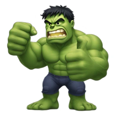 Hulk giving thumbs up sticker