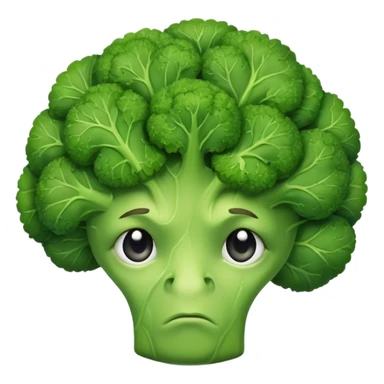 sad broccoli sticker